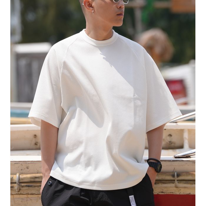 ワッフルテクスチャ Tシャツ M10264