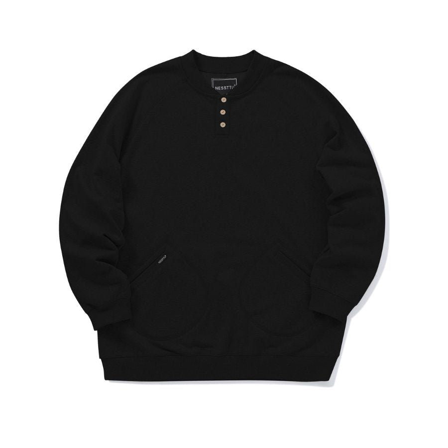 カンガルーポケット ヘンリーネック スウェット M10663