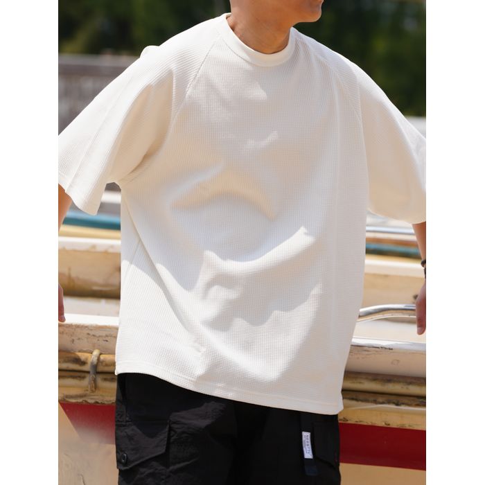 ワッフルテクスチャ Tシャツ M10264