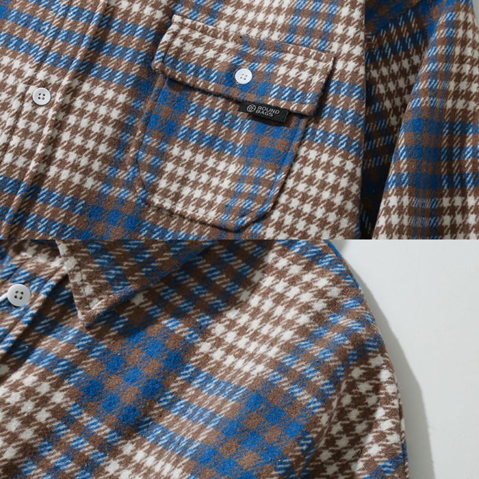 エルボーパッチ チェック柄 シャツ M10111