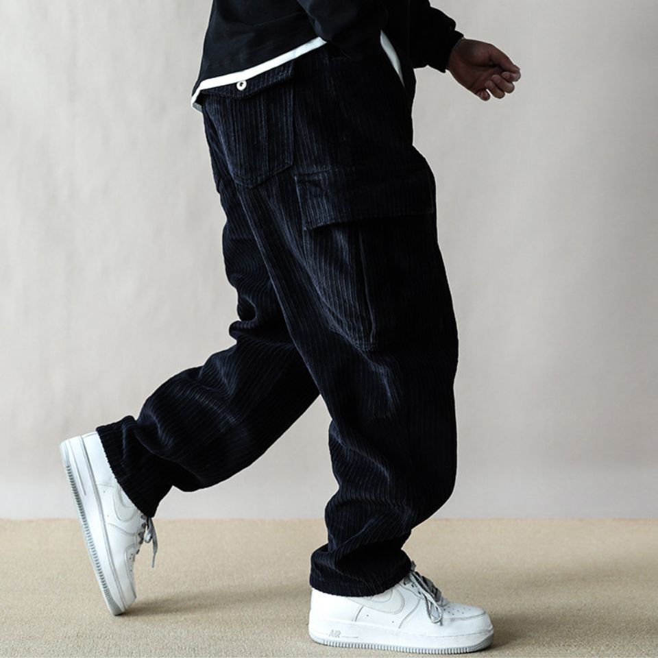 裏起毛 ワイド コーデュロイパンツ M10647