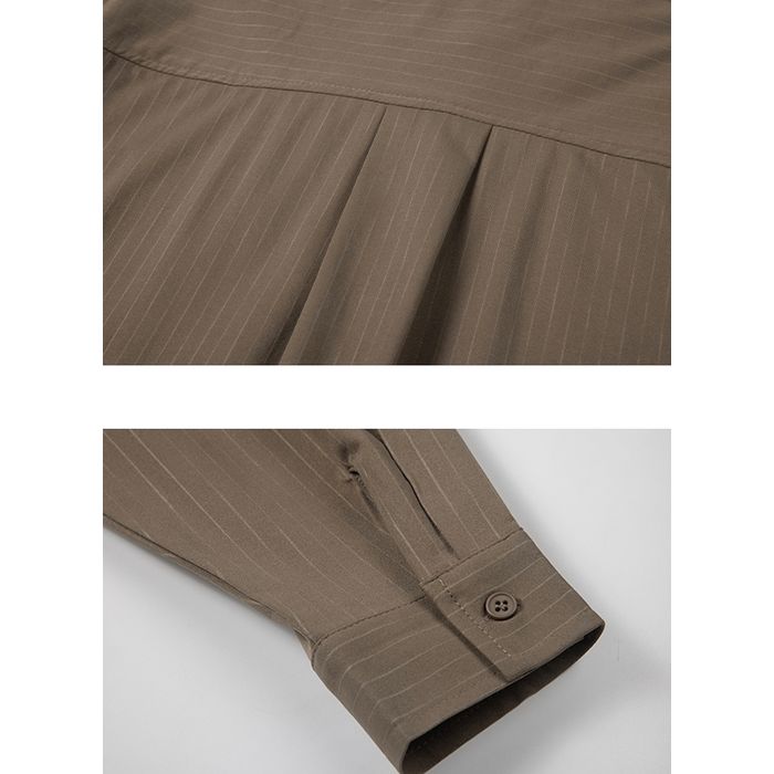 ストライプ柄シャツ M10043