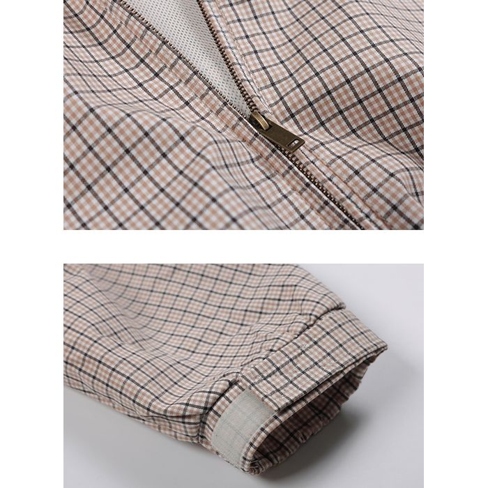 チェック柄 ブルゾン M10016