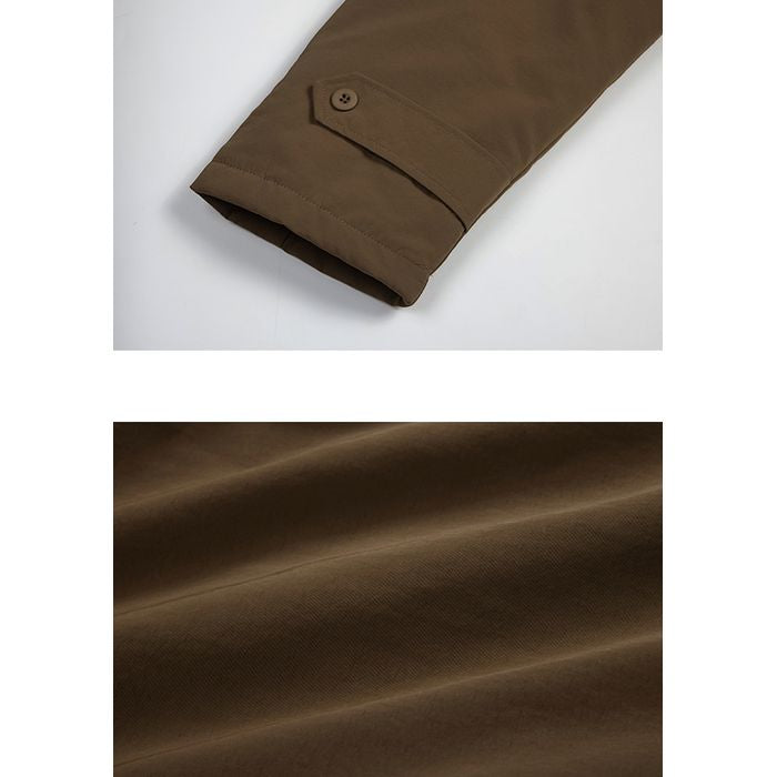 ロング丈ステンカラーコート M10365