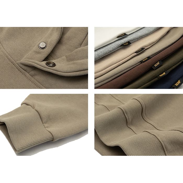 スナップボタン付 フーディ M10066