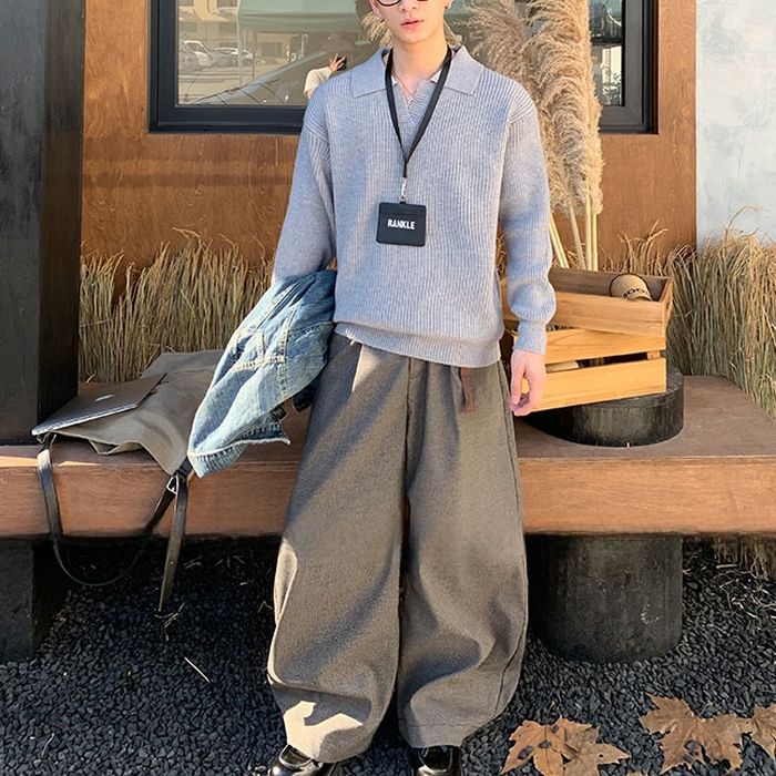 タック ワイドパンツ M10492