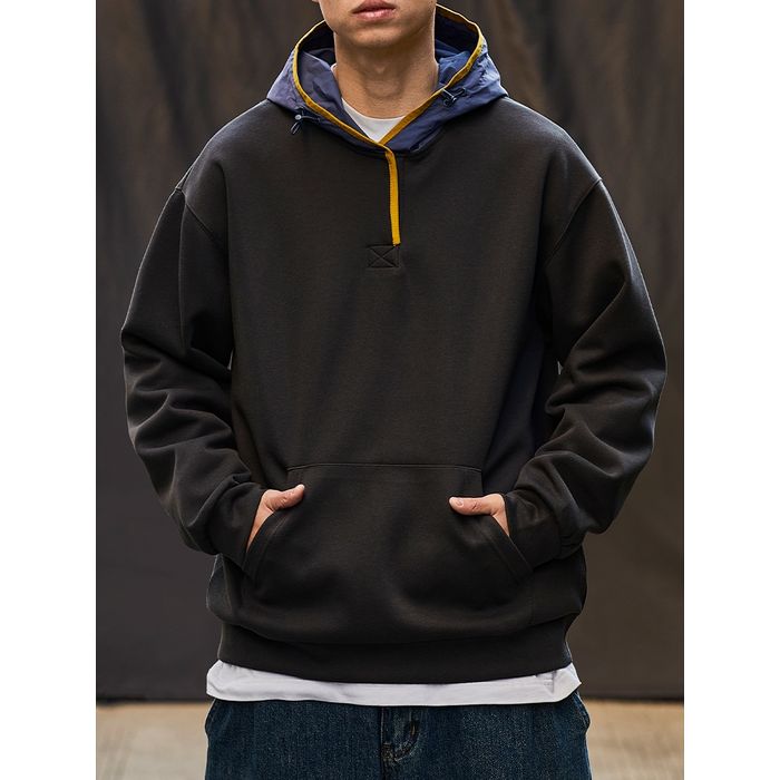 コントラストフード パーカー M10545