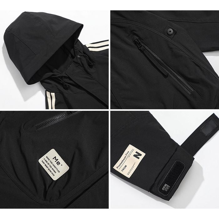 ライン袖 フード付ジャケット M10105