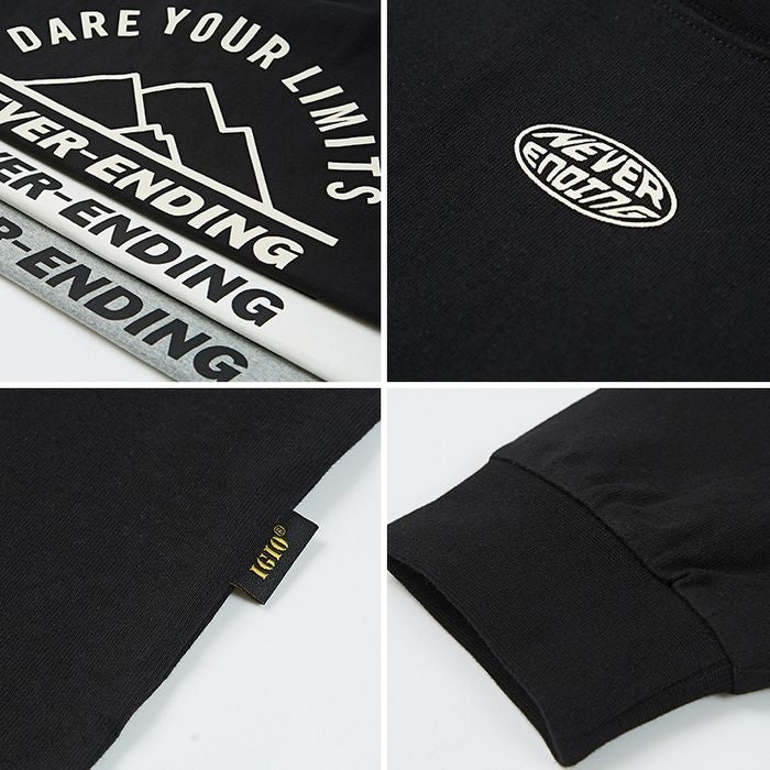 プリント 長袖Tシャツ M10117