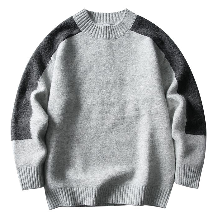 バイカラー クルーネックニット M10594