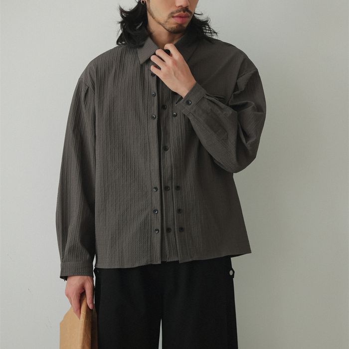 デザインフロントボタン シャツ M10426
