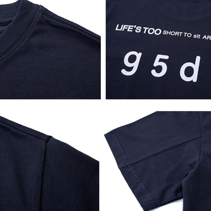 バックプリント 胸ポケット付 Tシャツ M10135