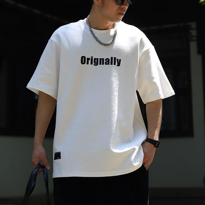 レタリングプリント Tシャツ　M10771