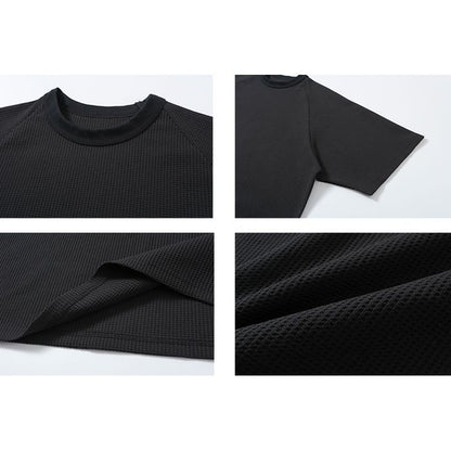 ワッフルテクスチャ Tシャツ　M10264