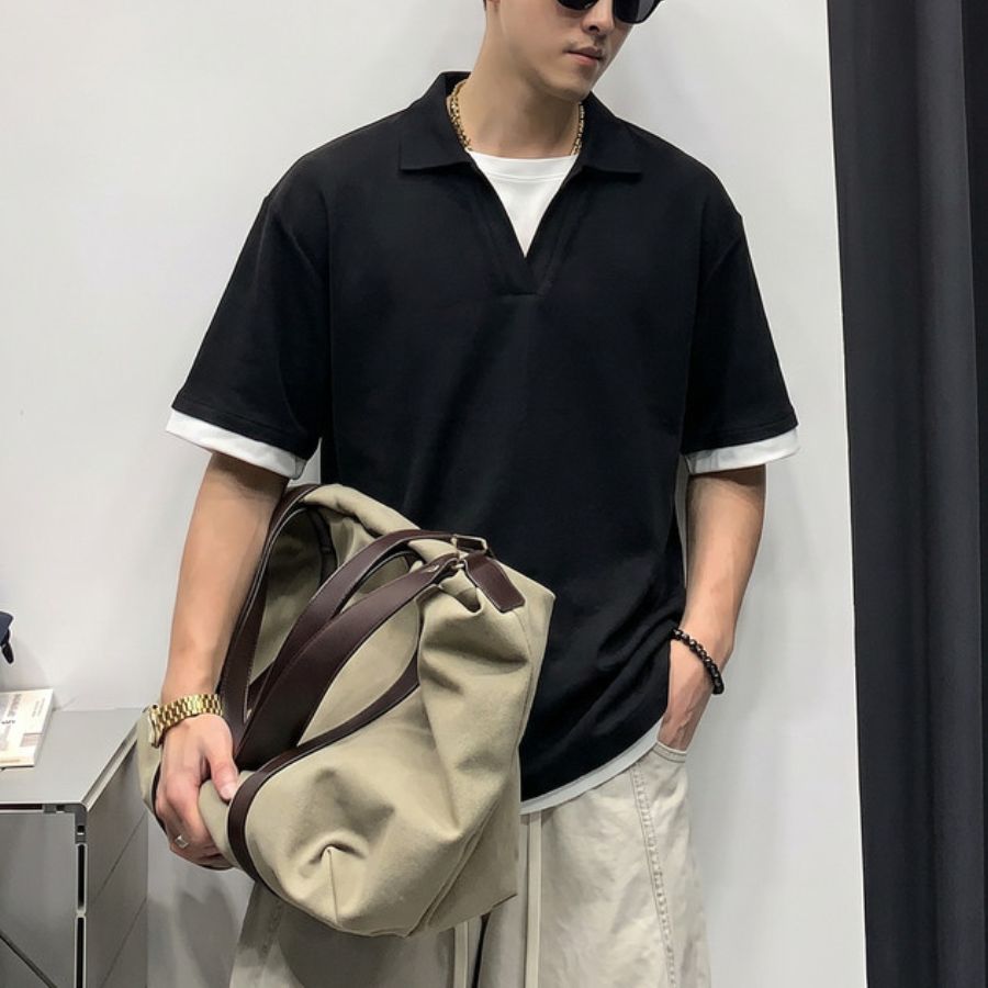 レイヤードデザイン ポロシャツ　M10774