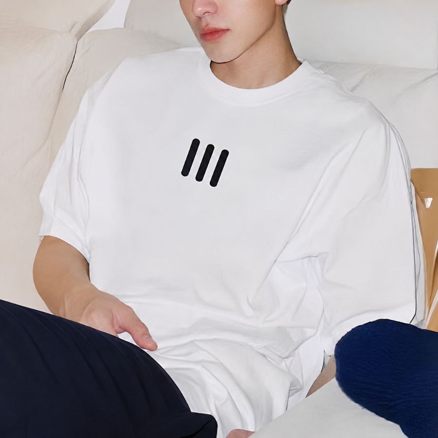 ラインプリント Tシャツ　M10779