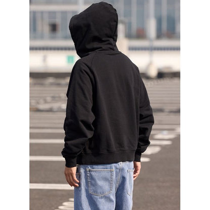 ダメージ加工 ハーフジップフーディ　M10638