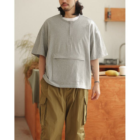 ハーフジップ Tシャツ　M10233