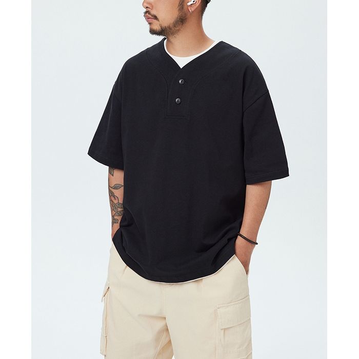 ヘンリーネック Tシャツ　M10291