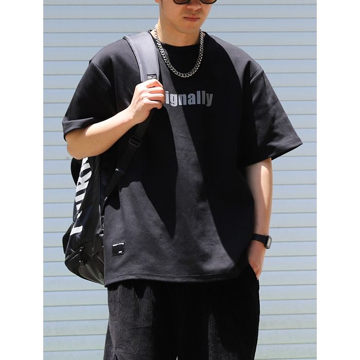 レタリングプリント Tシャツ　M10771