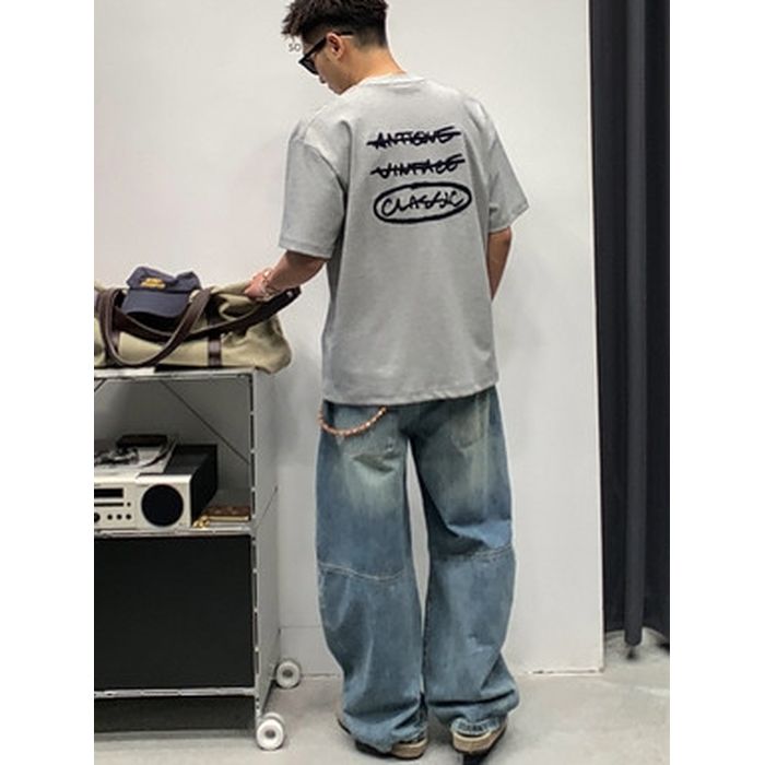 英字グラフィック Tシャツ　M10772