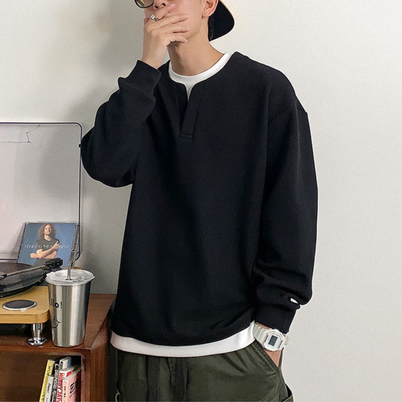 レイヤードデザイン 長袖Tシャツ　M10520