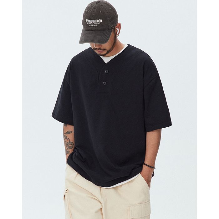 ヘンリーネック Tシャツ　M10291