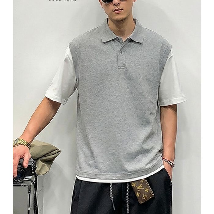レイヤードデザイン ポロシャツ　M10776