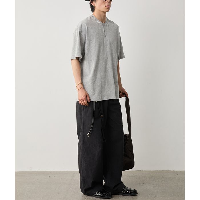ステッチ ヘンリーネックTシャツ　M10314