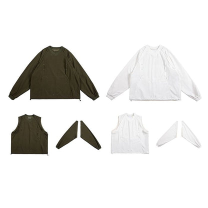 デタッチャブルスリーブ トップス　M10363