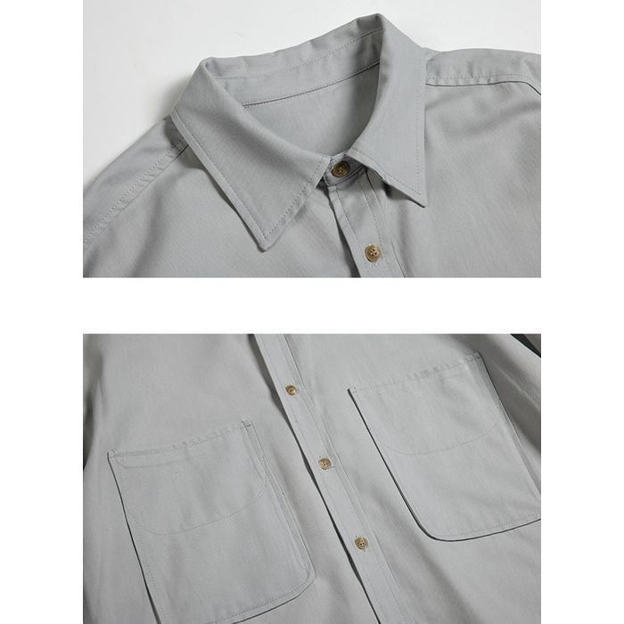 胸ポケット付き 長袖シャツ　M10362