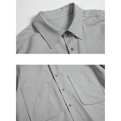 胸ポケット付き 長袖シャツ　M10362