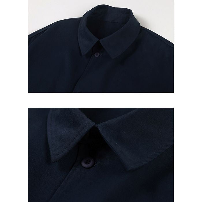 ミディアム丈ステンカラーコート　M10337