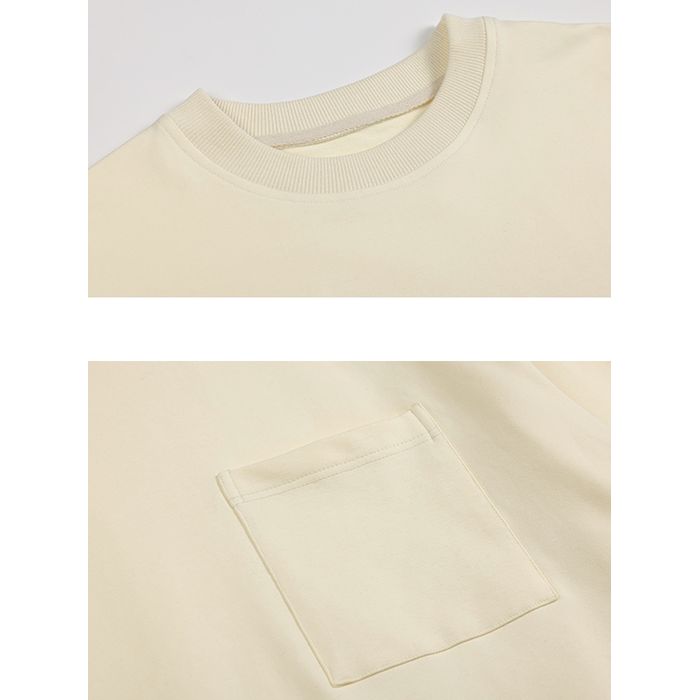 ポケット付 長袖Tシャツ　M10376