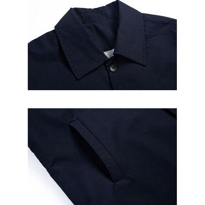 ロング丈ステンカラーコート　M10365