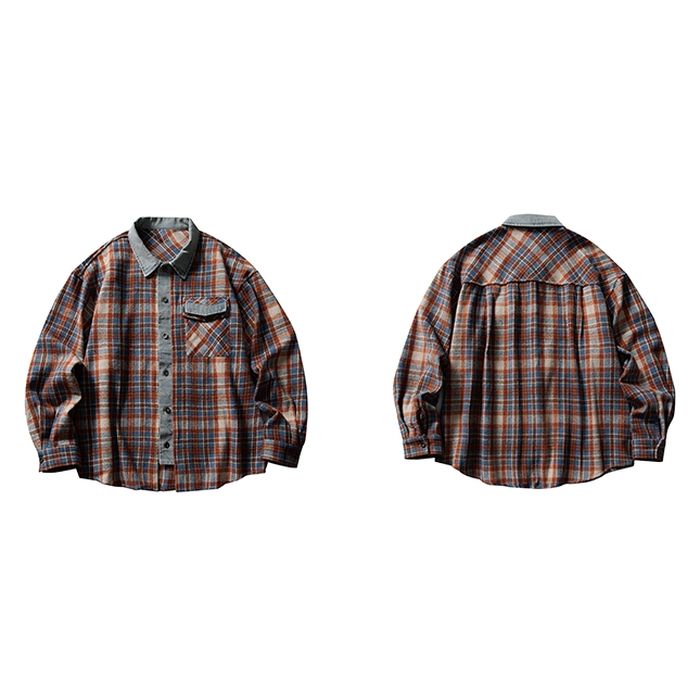 チェック柄 シャツ M10387