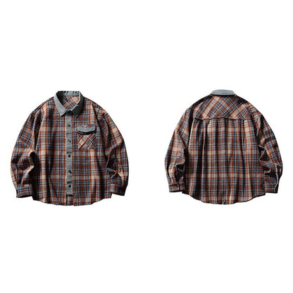 チェック柄 シャツ M10387