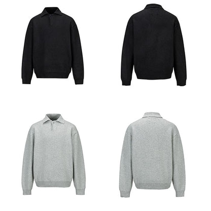 襟付き リラックス ルーズニット M10434