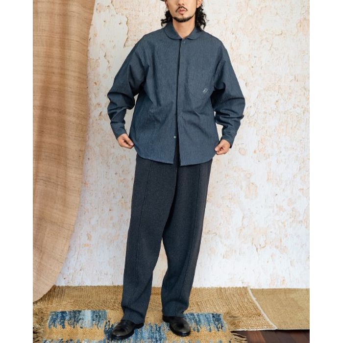 刺繍入りポケット シャツ M10404