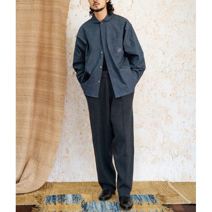 刺繍入りポケット シャツ M10404