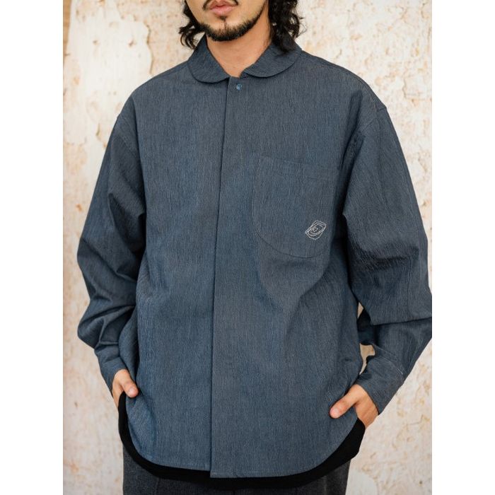 刺繍入りポケット シャツ M10404