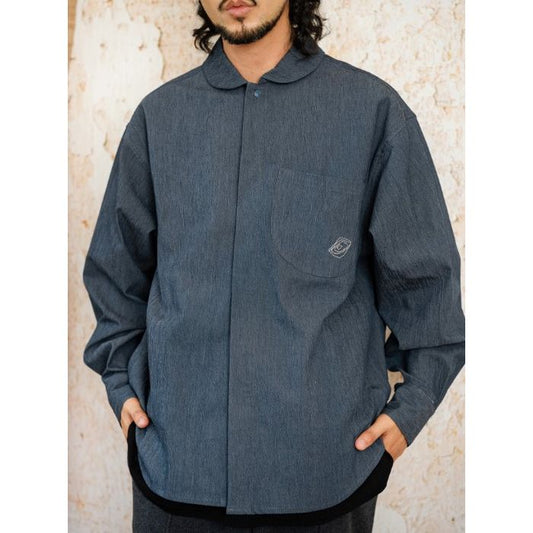 刺繍入りポケット シャツ M10404