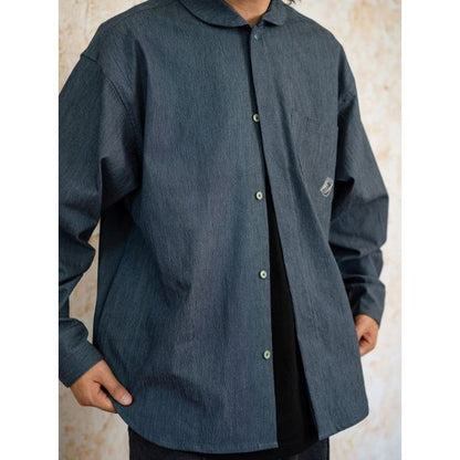 刺繍入りポケット シャツ M10404