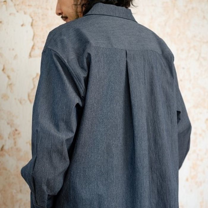 刺繍入りポケット シャツ M10404