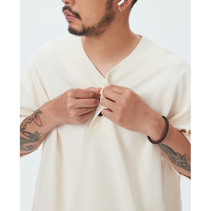 ヘンリーネック Tシャツ　M10291