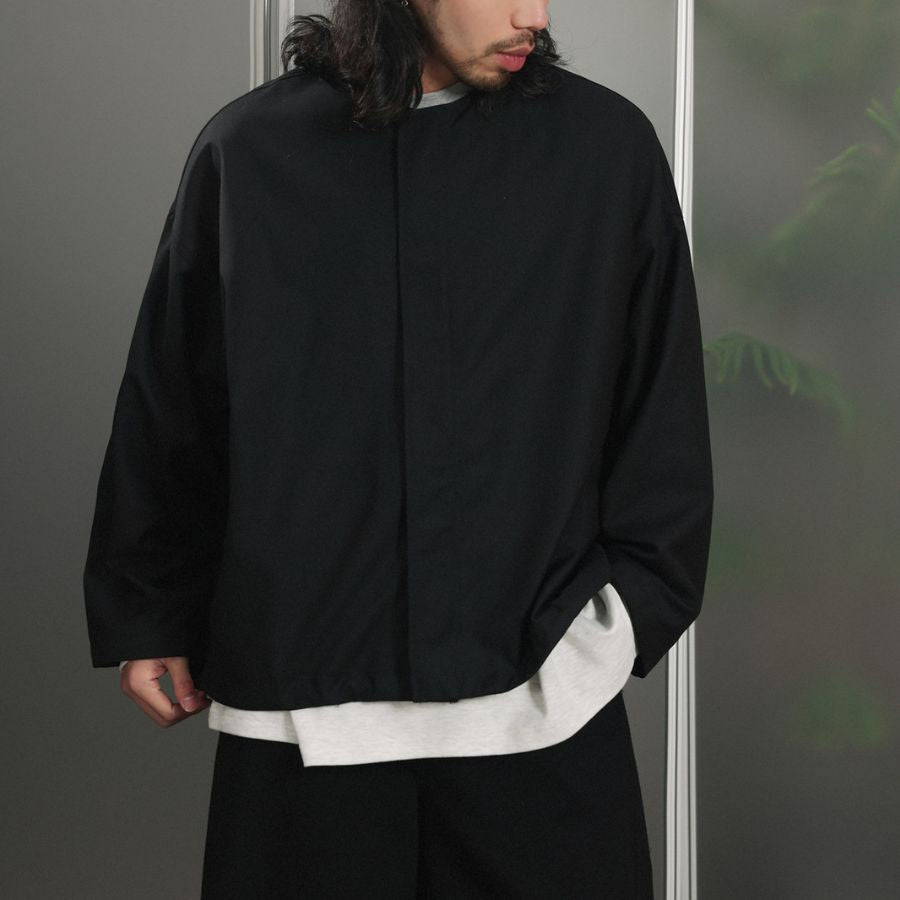 ノーカラー ジップ ジャケット　M10693