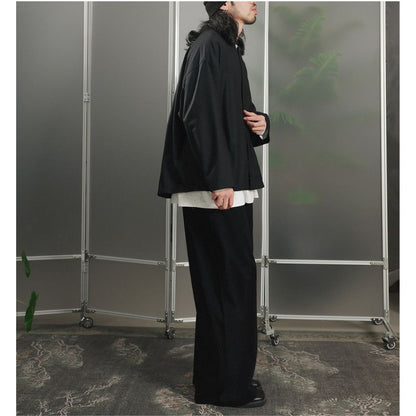 ノーカラー ジップ ジャケット　M10693