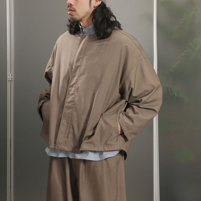 ノーカラー ジップ ジャケット　M10693