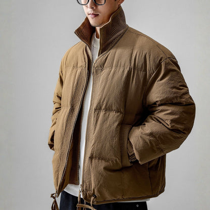 スタンドカラー キルティング ダウンジャケット　M10567