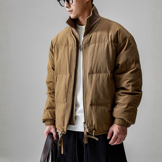 スタンドカラー キルティング ダウンジャケット　M10567